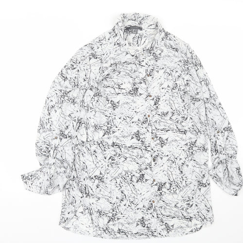 Primark Womens White   Basic Button-Up Size 10