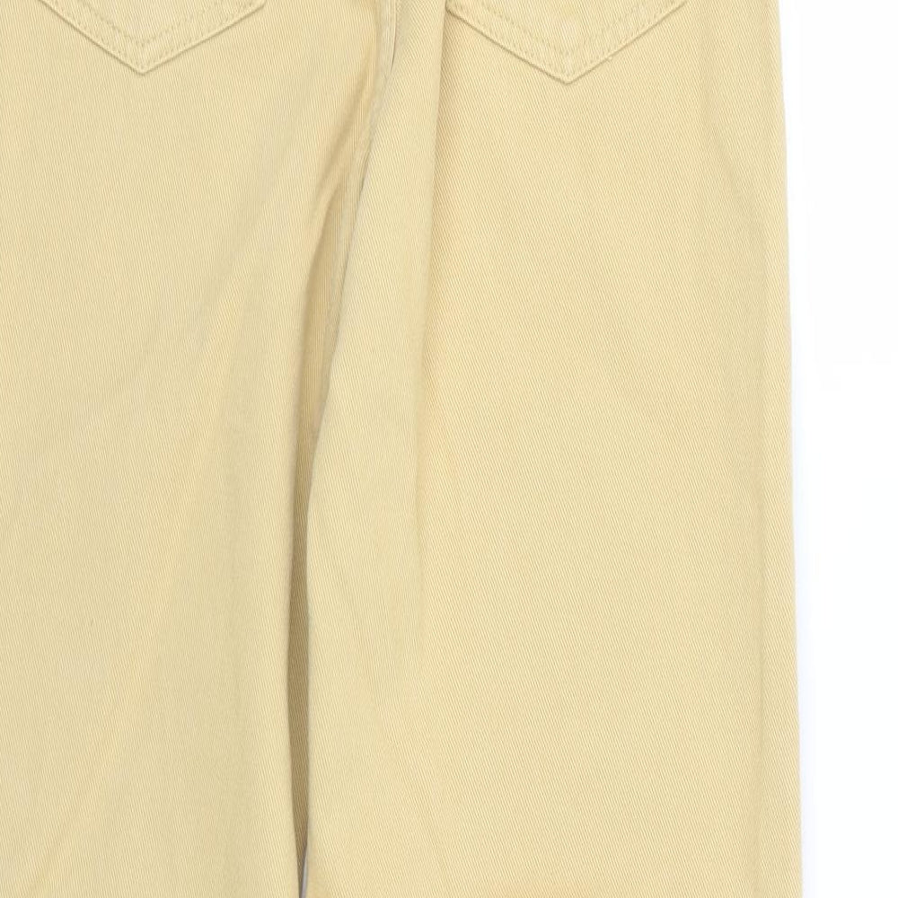Astradivarius Womens Beige  Denim Straight Jeans Size 38 L31 in