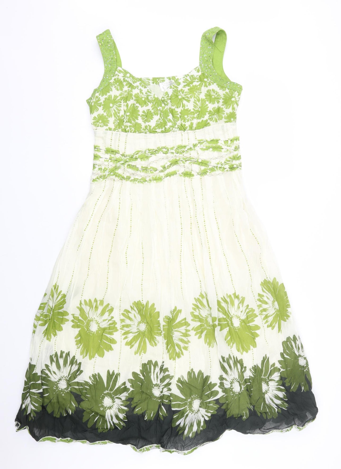 Preworn Womens Multicoloured Floral  Tank Dress  Size 10