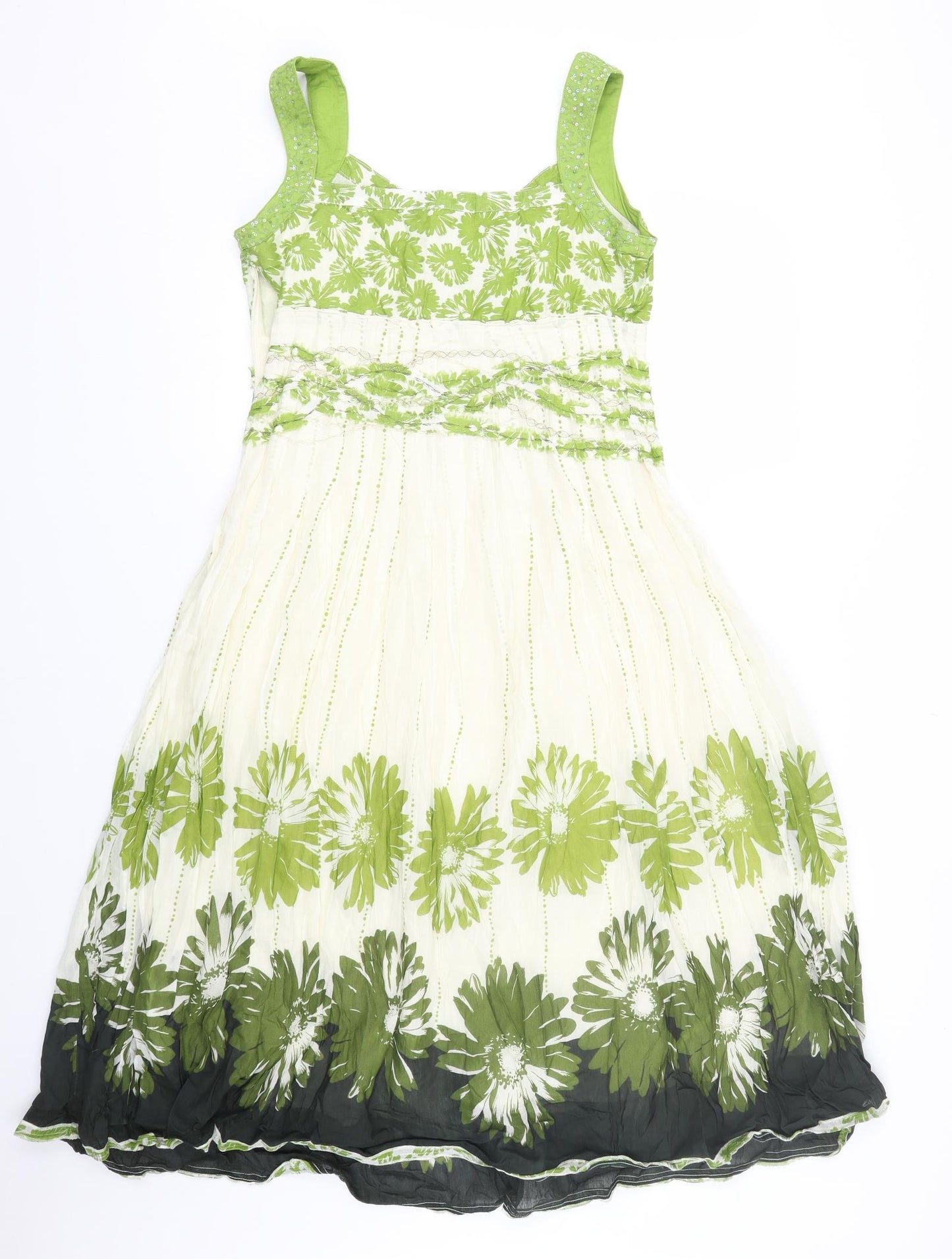 Preworn Womens Multicoloured Floral  Tank Dress  Size 10