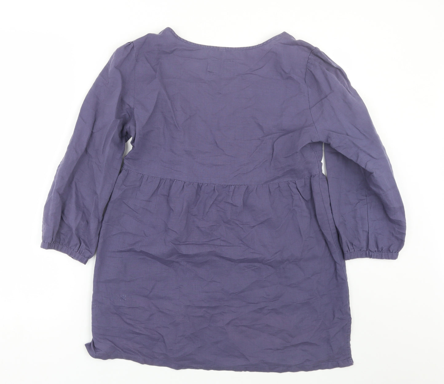 M&S Womens Blue   Basic Blouse Size 8