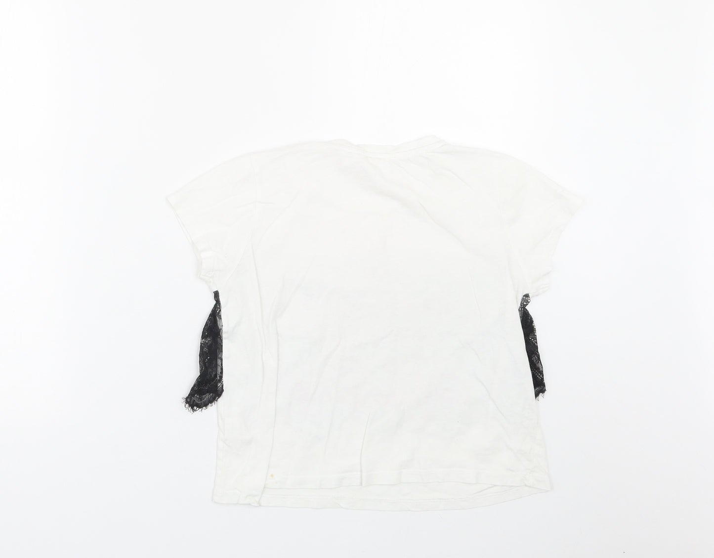 Matalan Girls White   Basic T-Shirt Size 11 Years