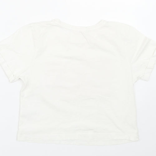Matalan Girls White   Basic T-Shirt Size 11 Years