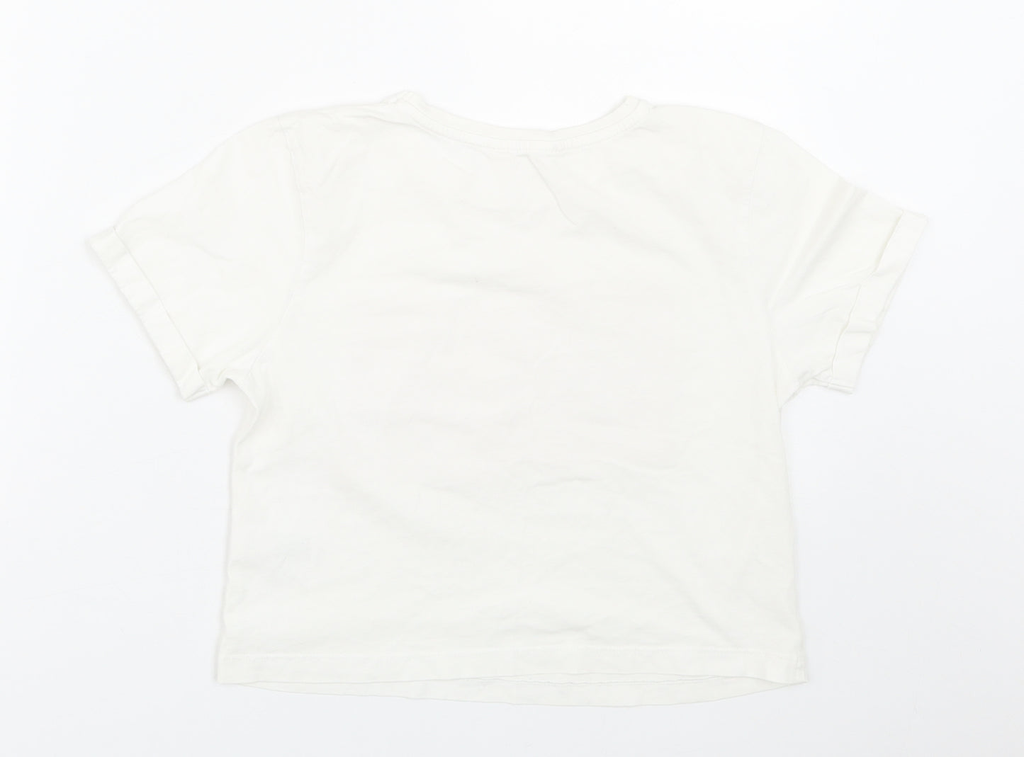 Matalan Girls White   Basic T-Shirt Size 11 Years