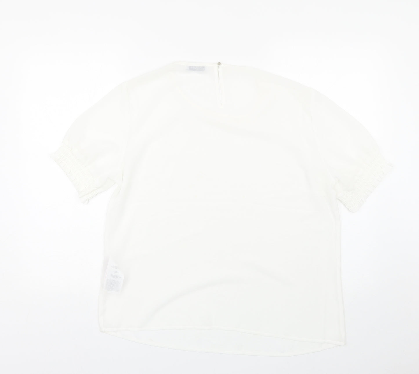 Pieces Womens White   Basic Blouse Size XL