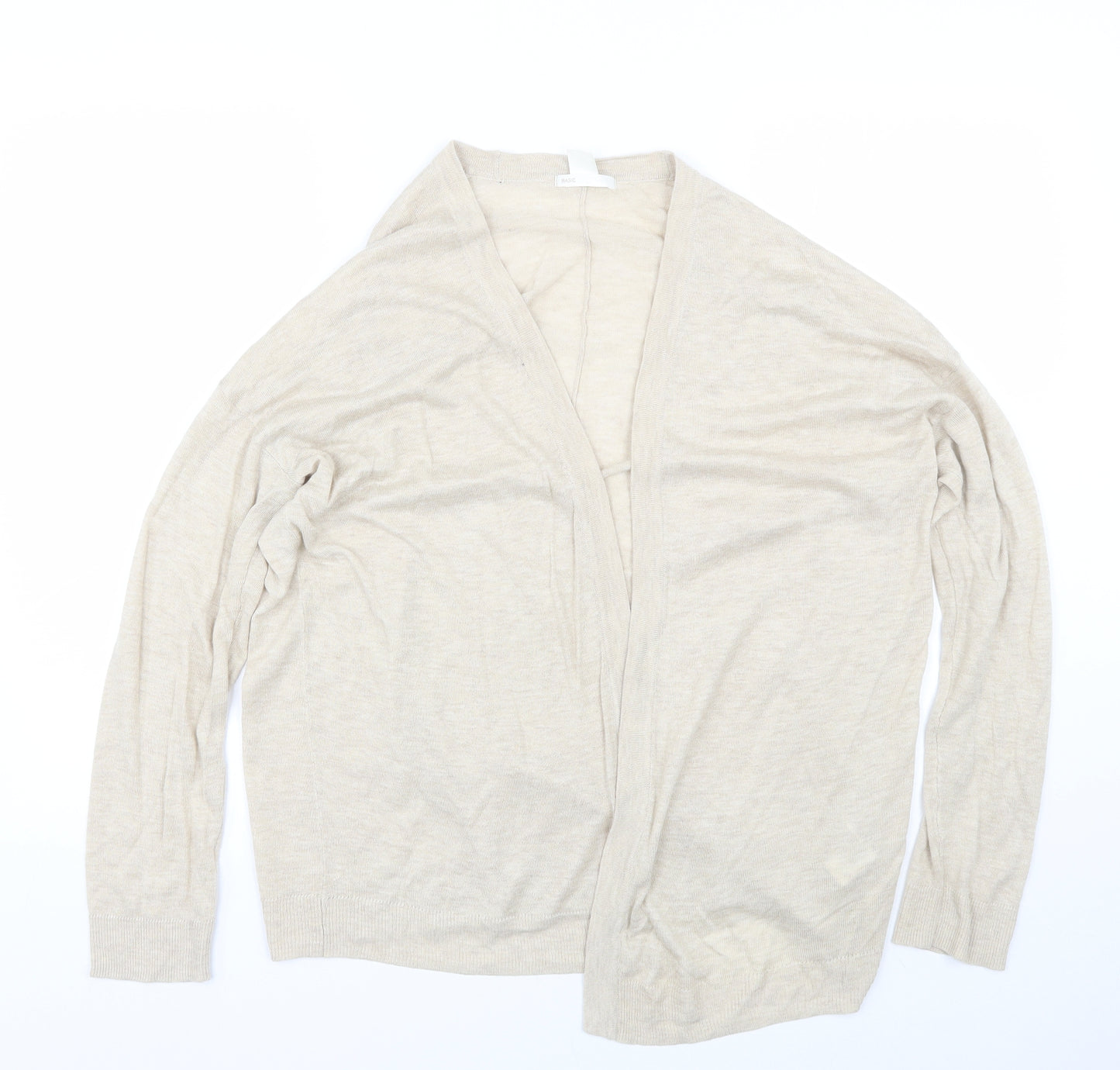 H&M Womens Beige   Cardigan Jumper Size M