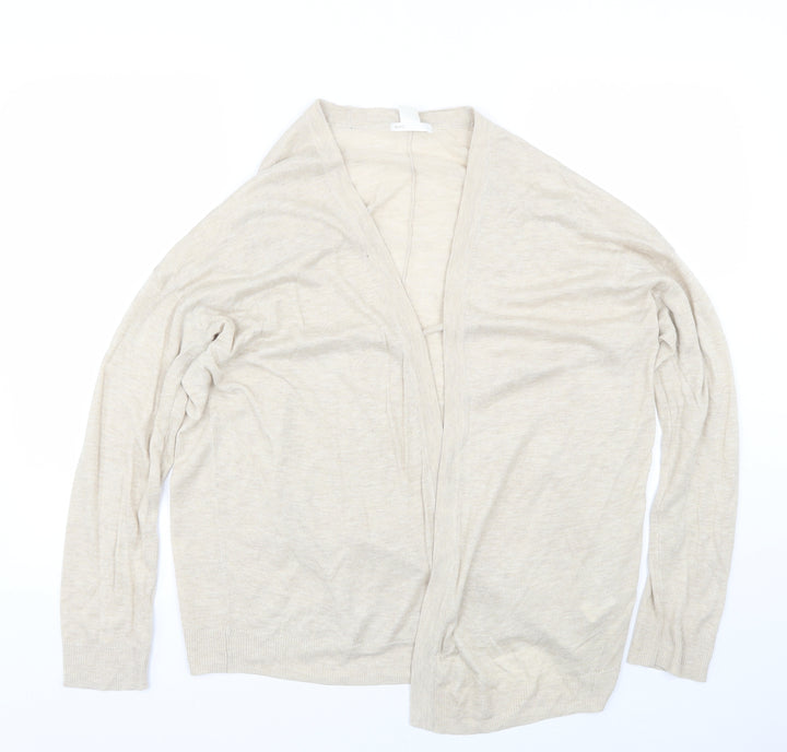 H&M Womens Beige   Cardigan Jumper Size M