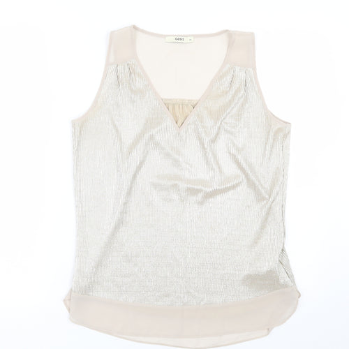 Oasis Womens Gold   Basic Tank Size XS