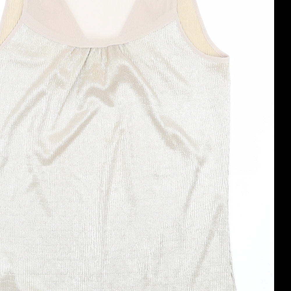 Oasis Womens Gold   Basic Tank Size XS