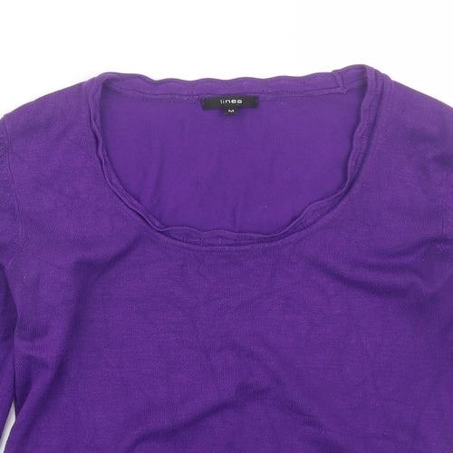 Linea Womens Purple   Pullover Jumper Size M