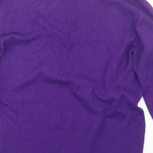 Linea Womens Purple   Pullover Jumper Size M