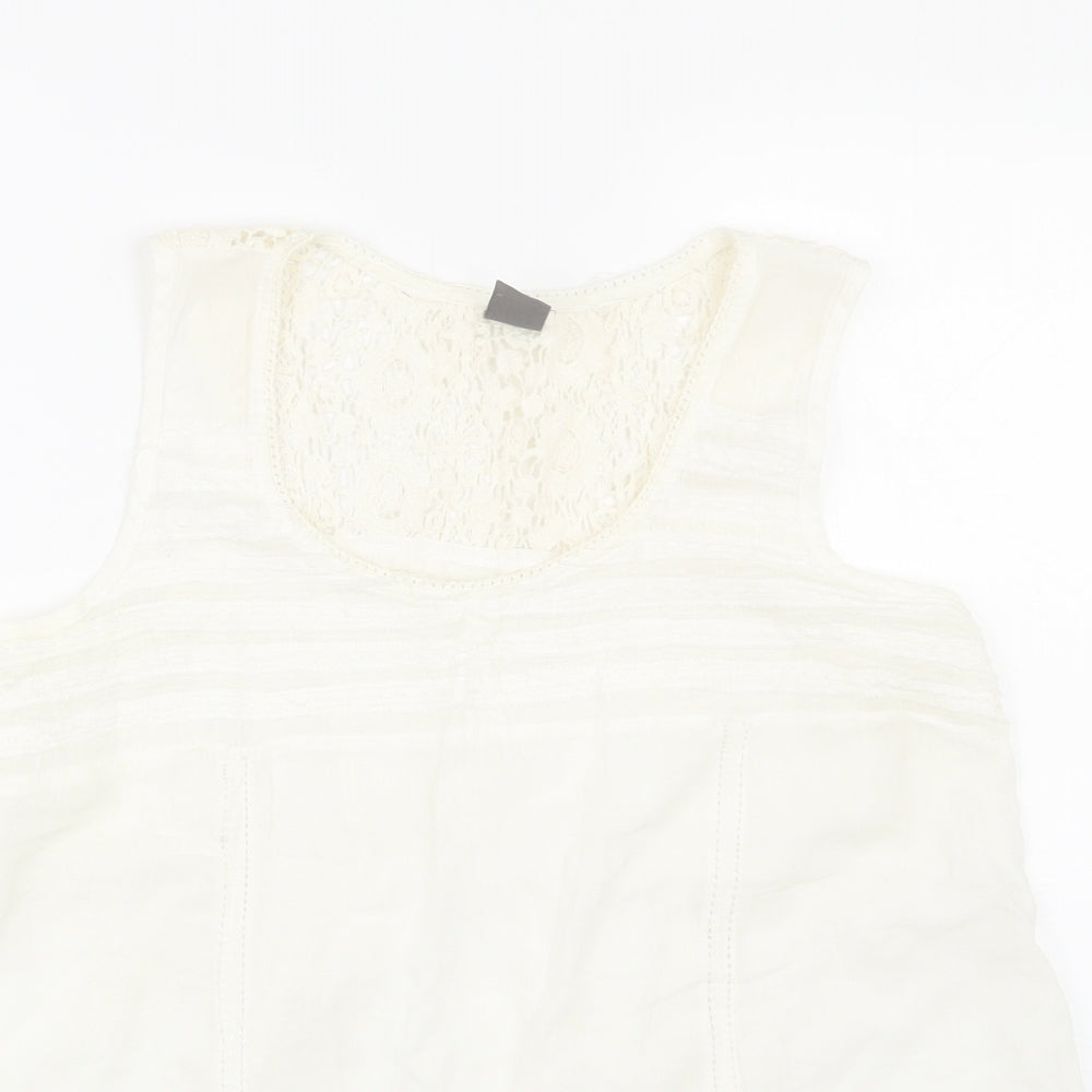 Vera Moda Womens White   Basic Tank Size M