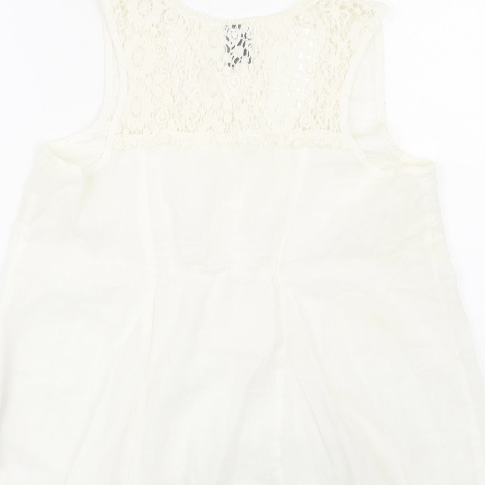 Vera Moda Womens White   Basic Tank Size M