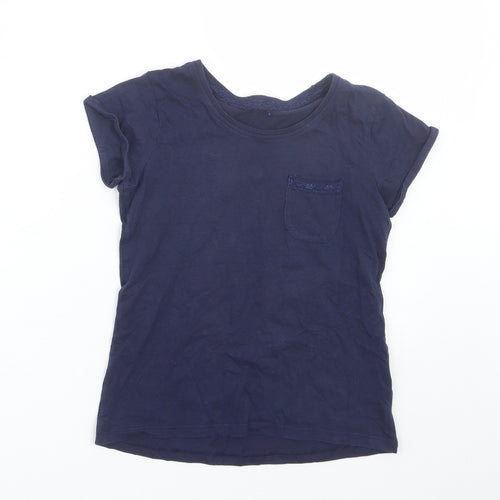 George Girls Blue   Basic T-Shirt Size 9-10 Years