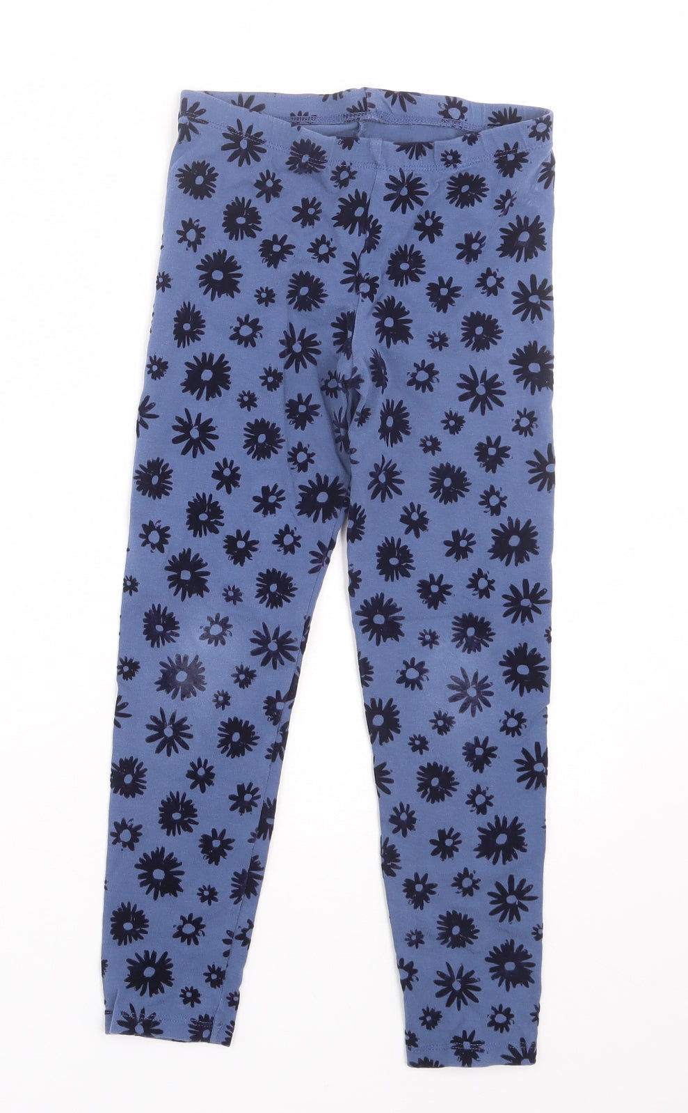 Nutmeg Girls Blue Floral  Capri Trousers Size 8-9 Years - Leggings