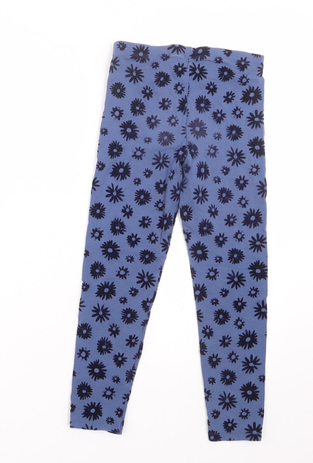 Nutmeg Girls Blue Floral  Capri Trousers Size 8-9 Years - Leggings