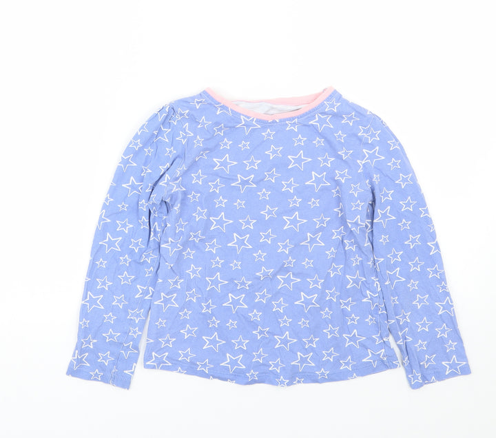 George Girls Black Top Pyjama Top Size 8-9 Years - Stars