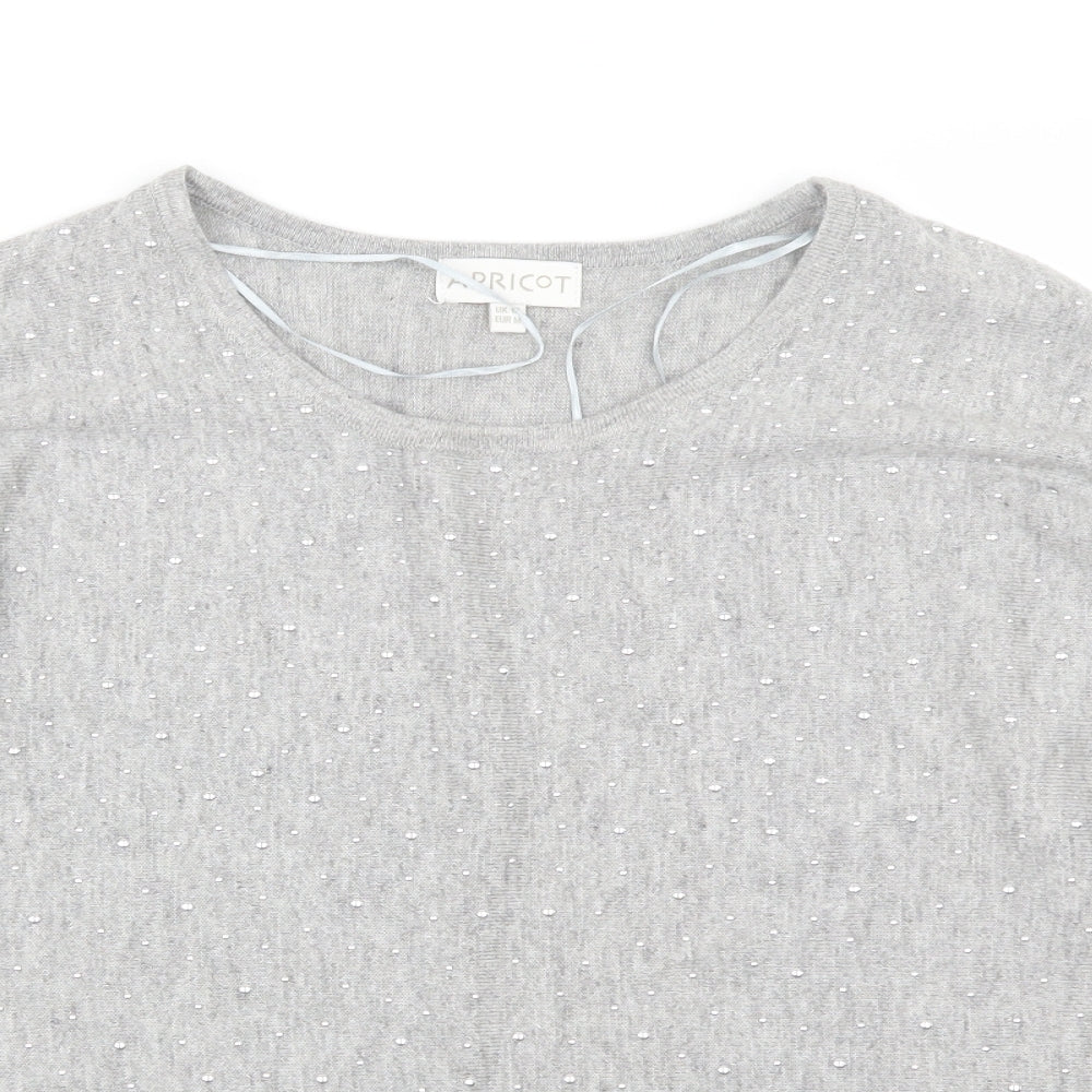 Apricot Womens Grey   Pullover Jumper Size 12