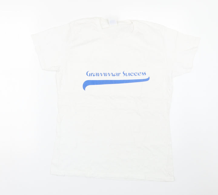 Russell Athletic Girls White Basic T-Shirt Size 11-12 Years