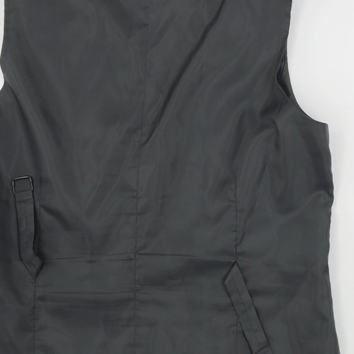 Burton Mens Grey   Jacket Suit Waistcoat Size 38