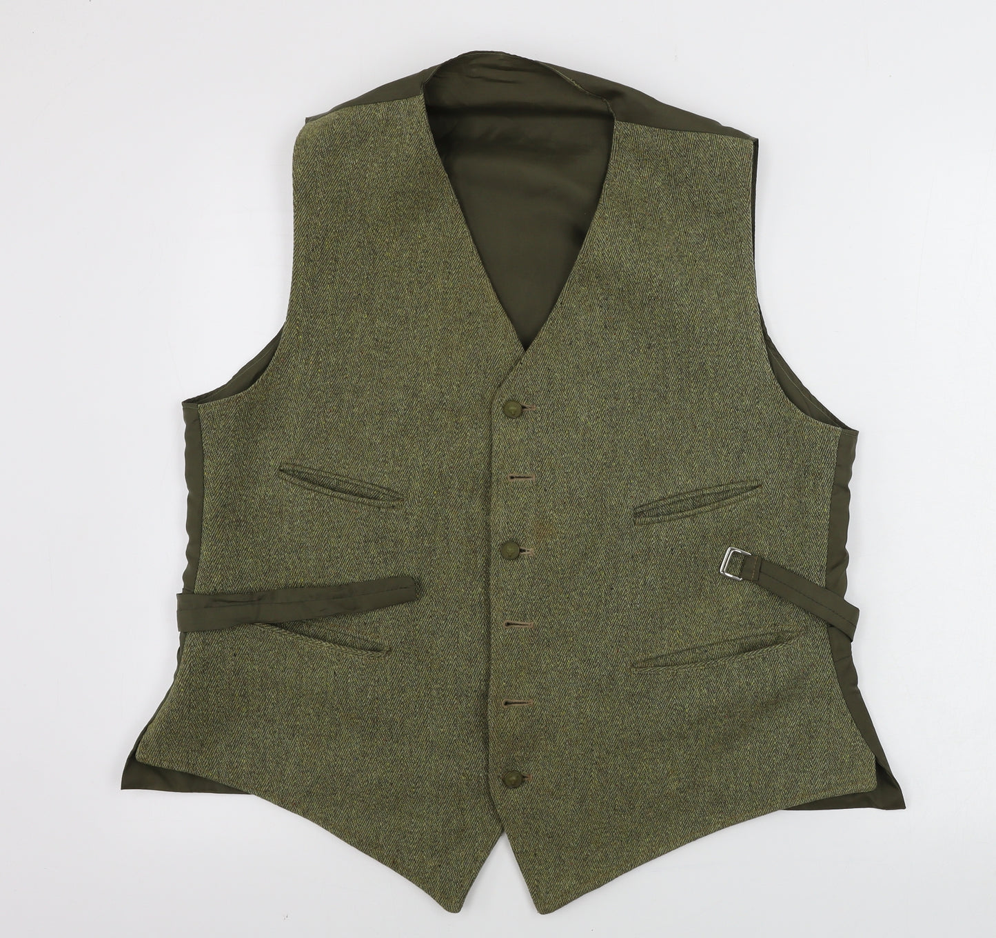 Grendale  Mens Green   Jacket Suit Waistcoat Size 40