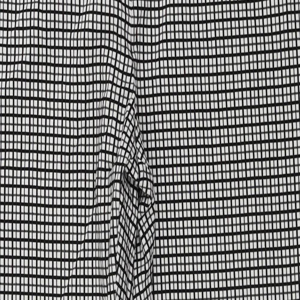 Primark  Womens White Check  Trousers  Size 16 L26 in
