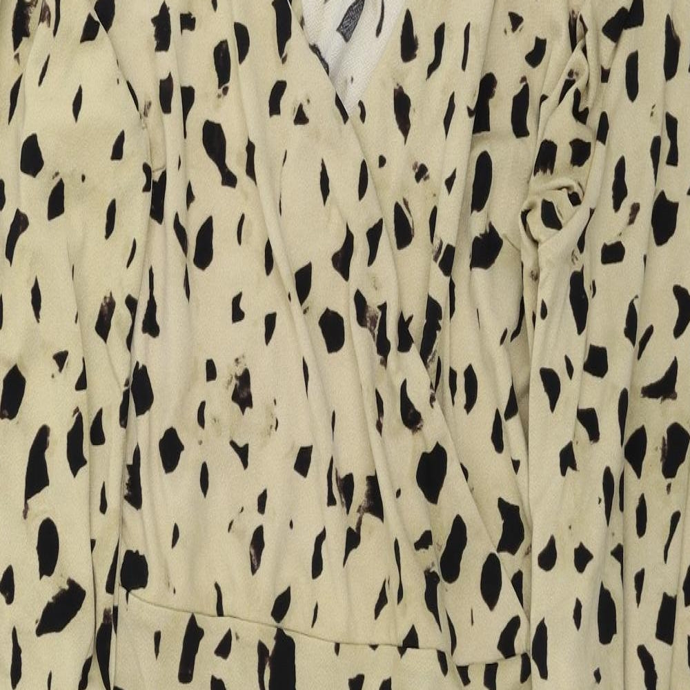 H&M  Womens Beige Animal Print  A-Line  Size L