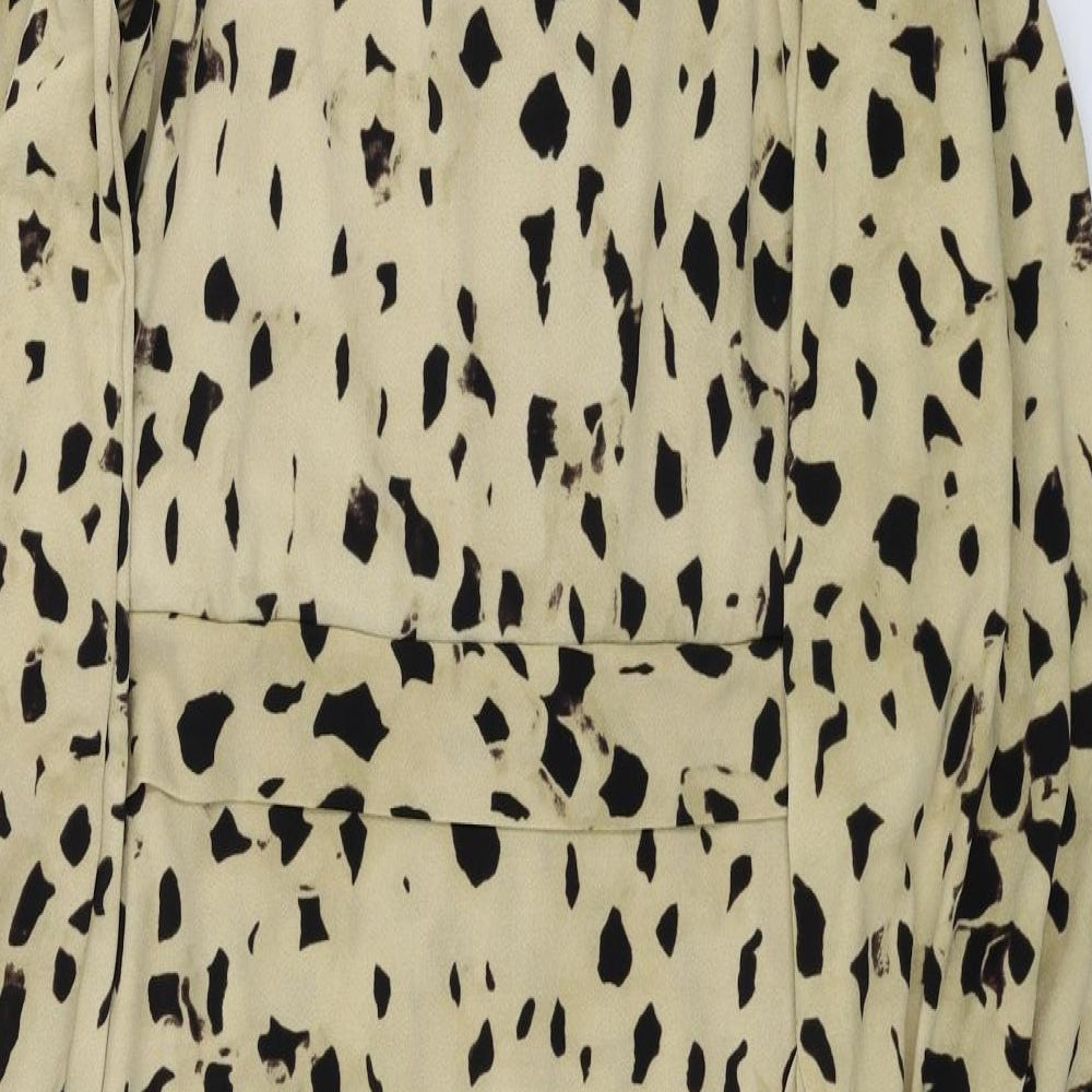 H&M  Womens Beige Animal Print  A-Line  Size L