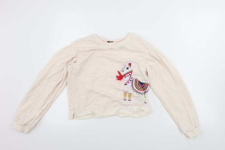 Marks and Spencer  Girls Pink   Pullover Jumper Size 10-11 Years