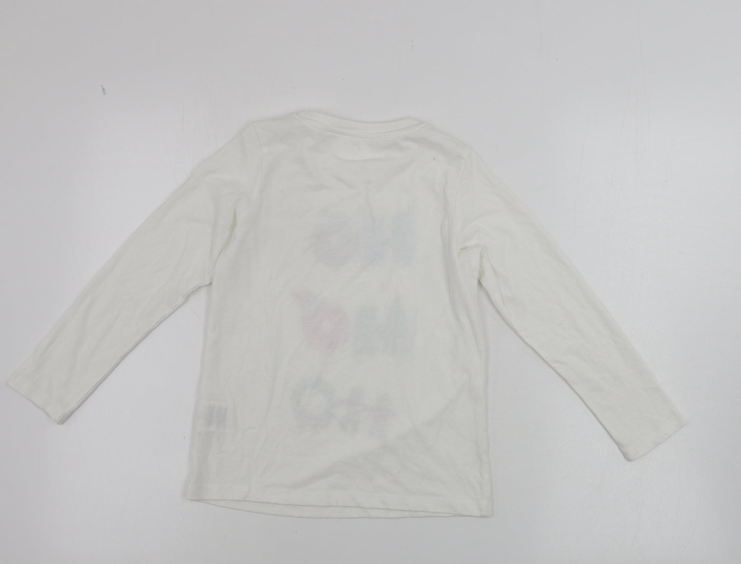 lily&dan   Girls White   Basic T-Shirt Size 7-8 Years
