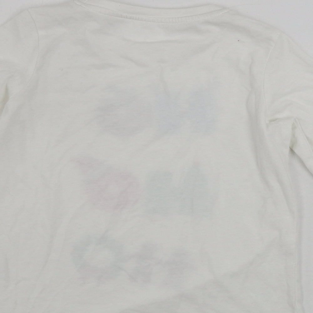 lily&dan   Girls White   Basic T-Shirt Size 7-8 Years