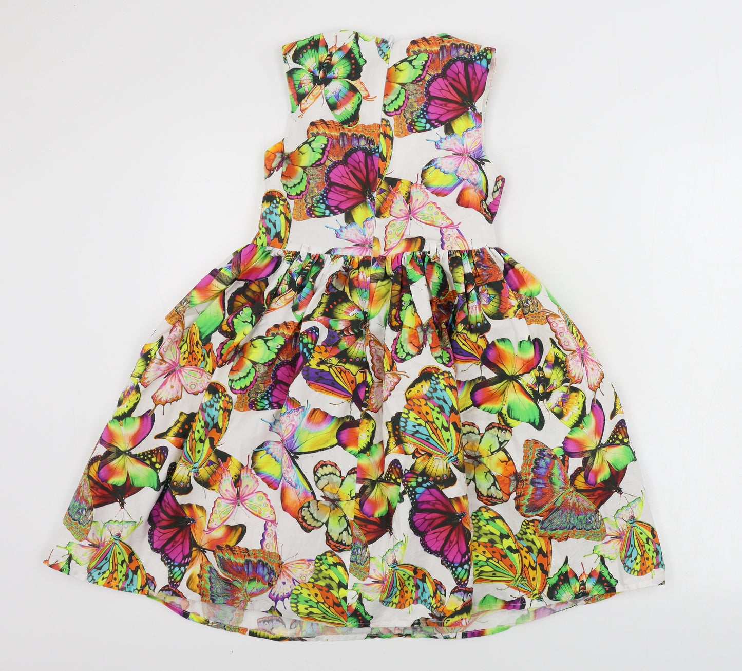 TU Girls White Animal Print  A-Line  Size 9 Years