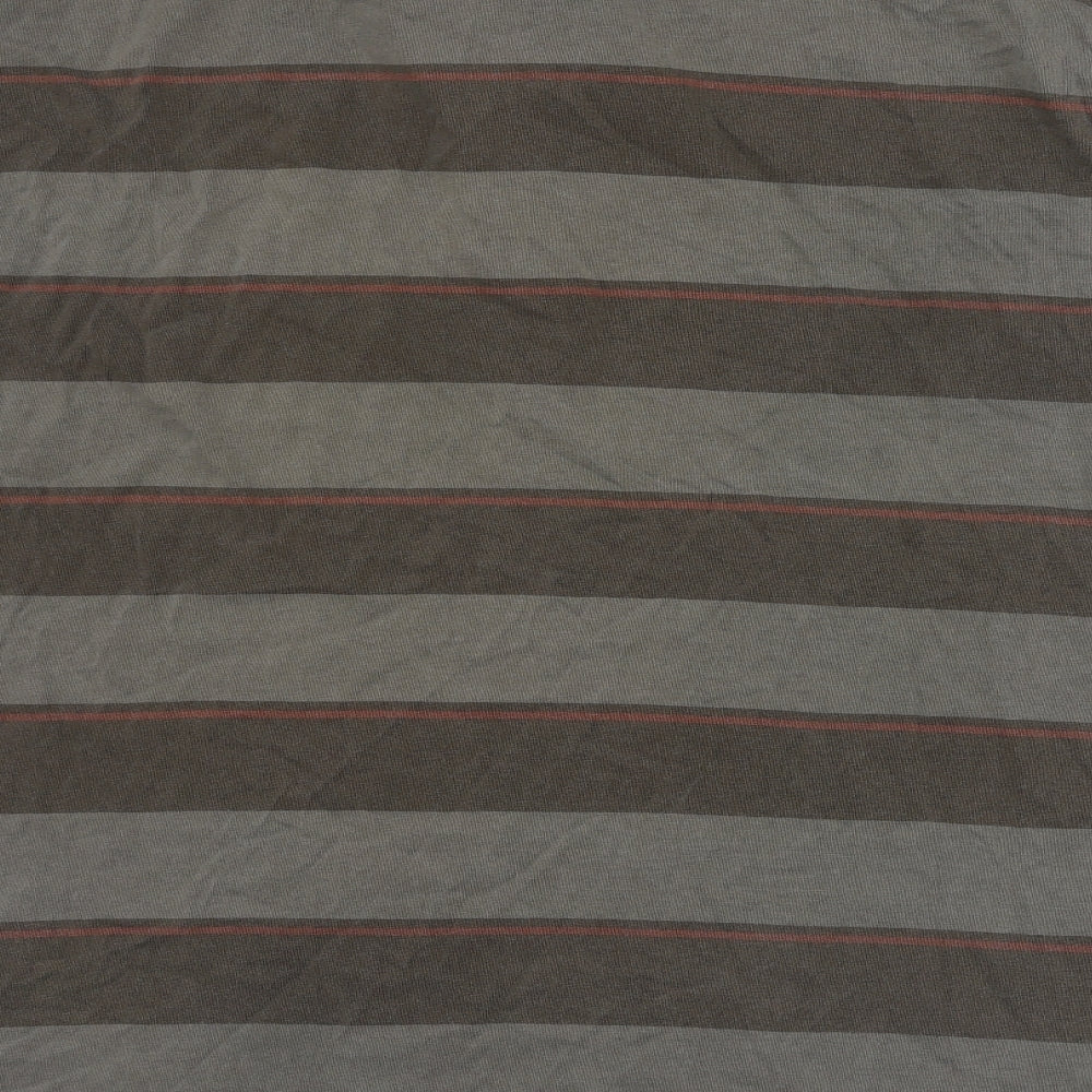 Fat Face Mens Brown Striped   Polo Size XL