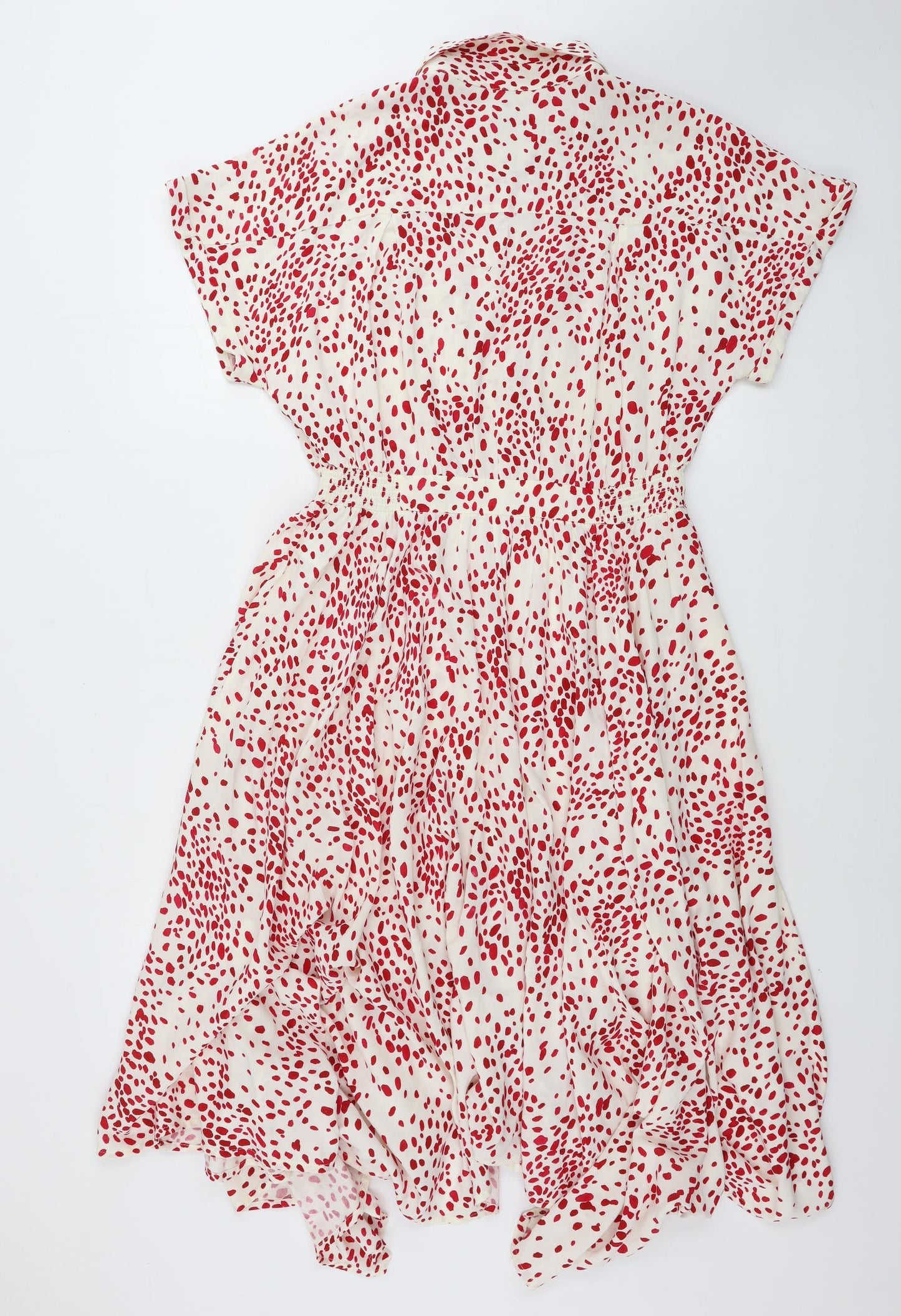 Mint Velvet  Womens White Polka Dot  A-Line  Size 12