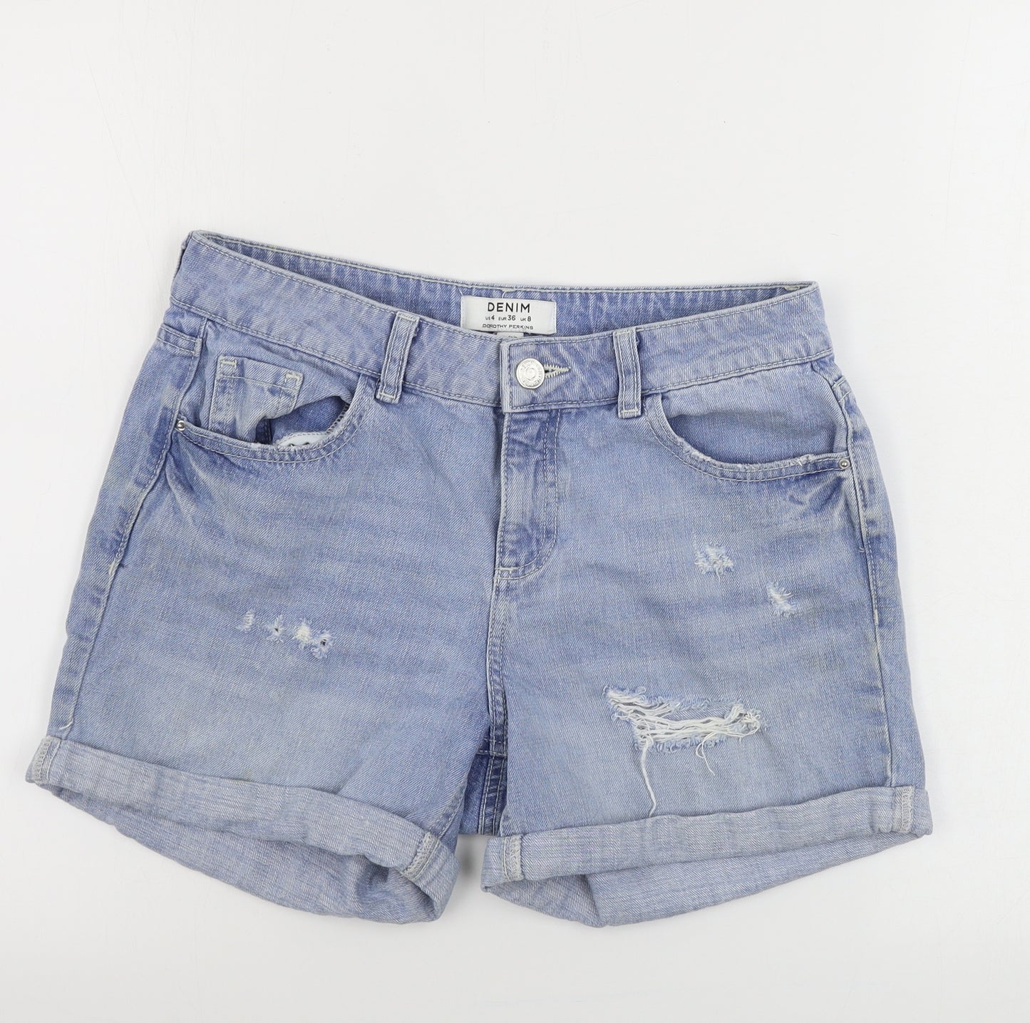 Dorothy Perkins  Womens Blue   Cut-Off Shorts Size 8