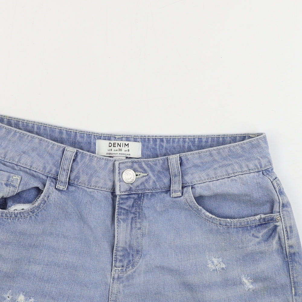 Dorothy Perkins  Womens Blue   Cut-Off Shorts Size 8