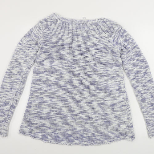 New Look  Womens White Houndstooth  Pullover Jumper Size 10