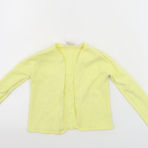 Girl 2 Girl  Girls Yellow Houndstooth  Cardigan Jumper Size 4-5 Years