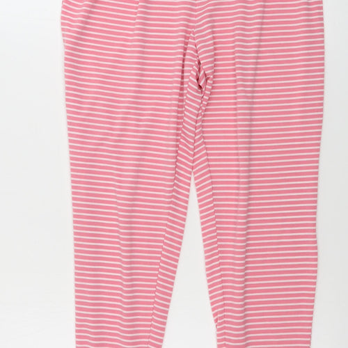 Matalan  Womens Pink Striped  Trousers  Size 12 L25 in