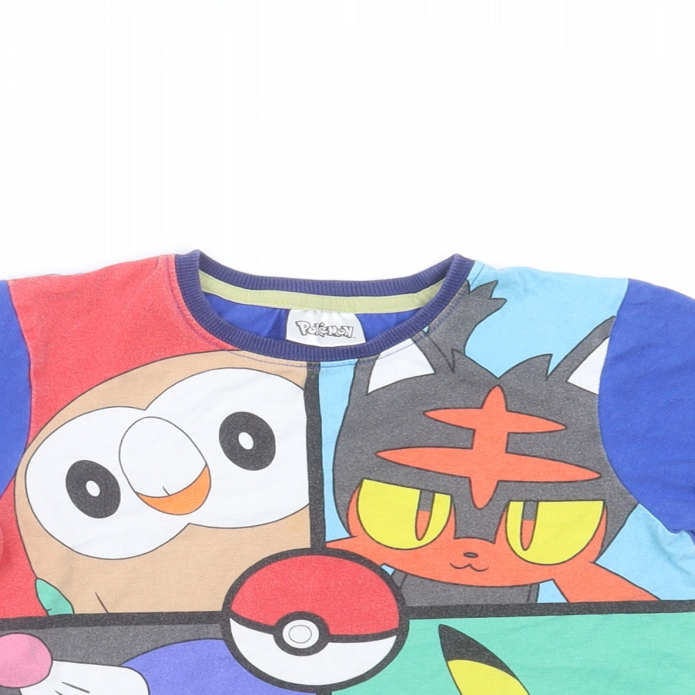Matalan Boys Blue   Basic T-Shirt Size 6 Years  - pokemon