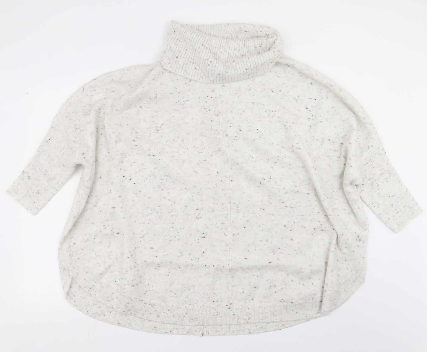 Nina Leonard Womens Ivory  Knit Pullover Jumper Size L