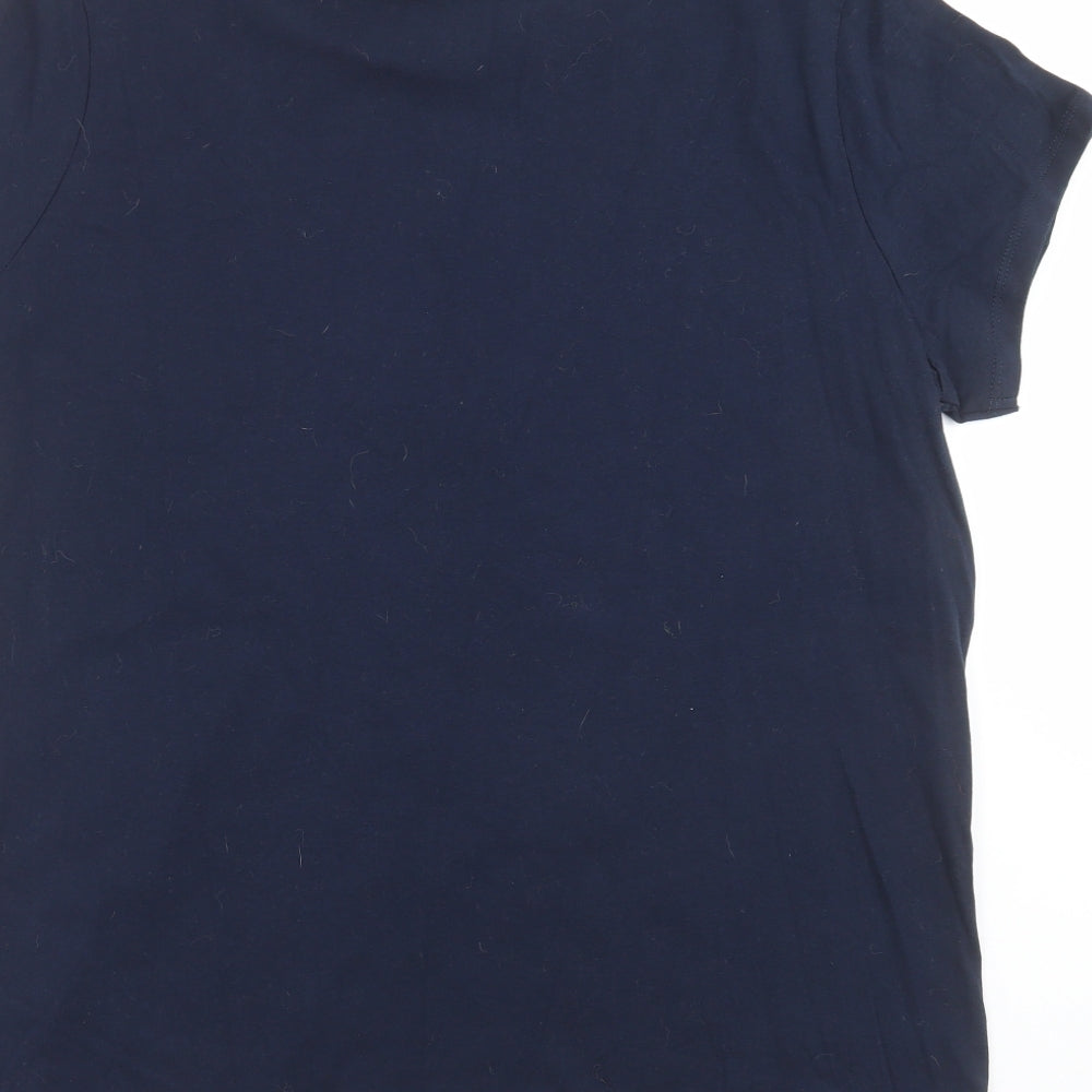 TU Womens Blue   Basic T-Shirt Size 18  - snow white