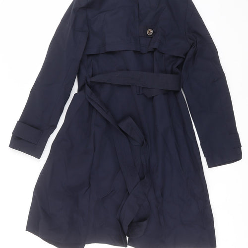 Principles Womens Blue   Trench Coat Jacket Size 10