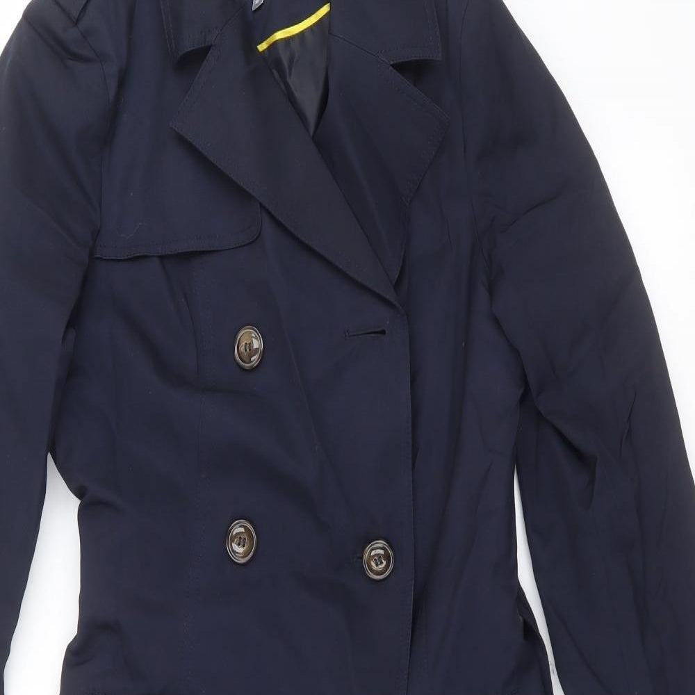 Principles Womens Blue   Trench Coat Jacket Size 10