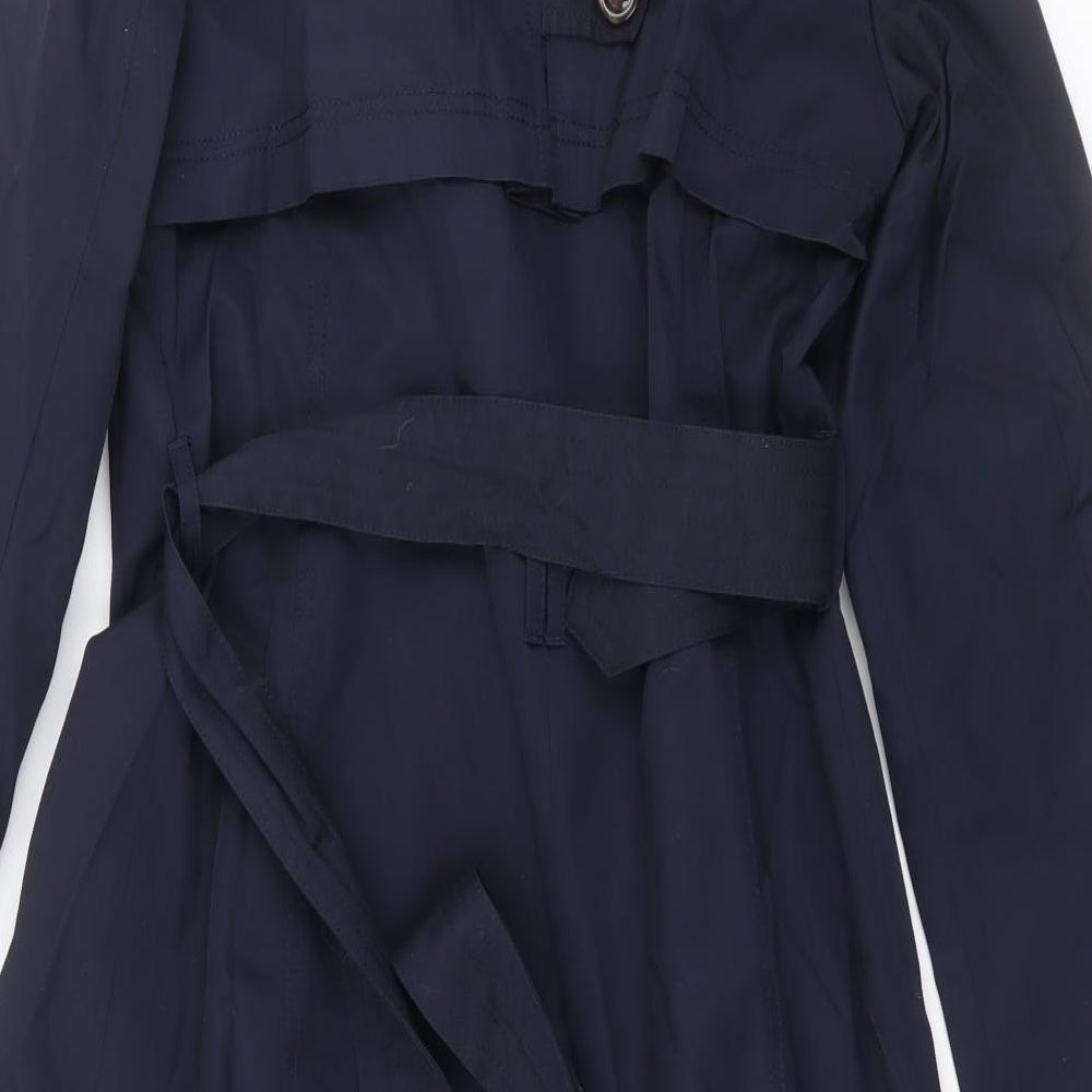 Principles Womens Blue   Trench Coat Jacket Size 10