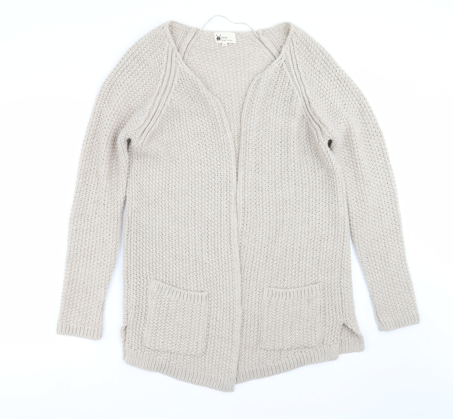 NEXT Womens Beige  Knit Cardigan Jumper Size M