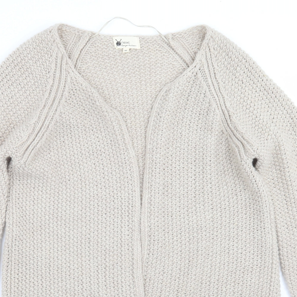 NEXT Womens Beige  Knit Cardigan Jumper Size M