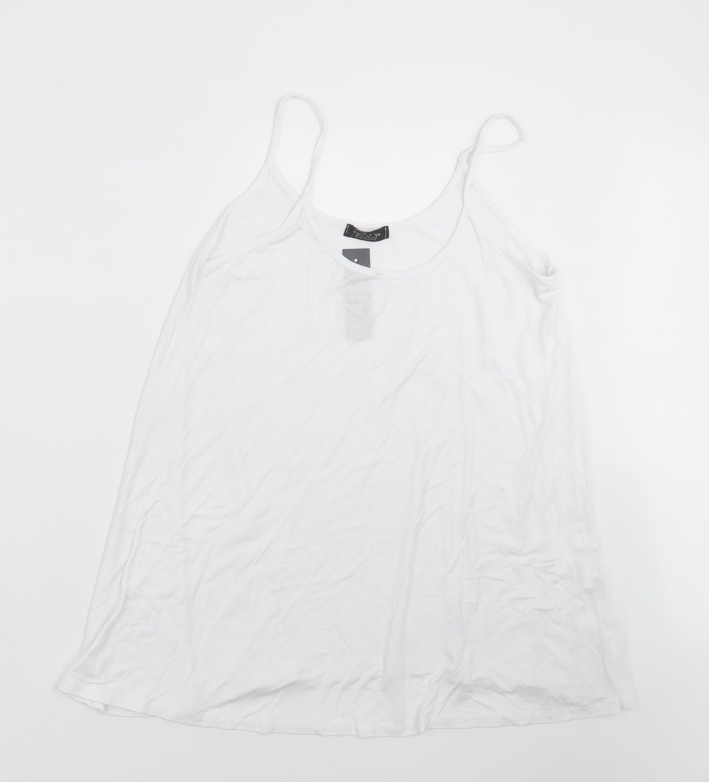 Buzy Womens White   Camisole T-Shirt Size 20