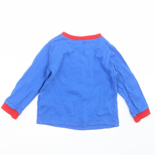 George Baby Blue   Basic T-Shirt Size 12-18 Months  - superman