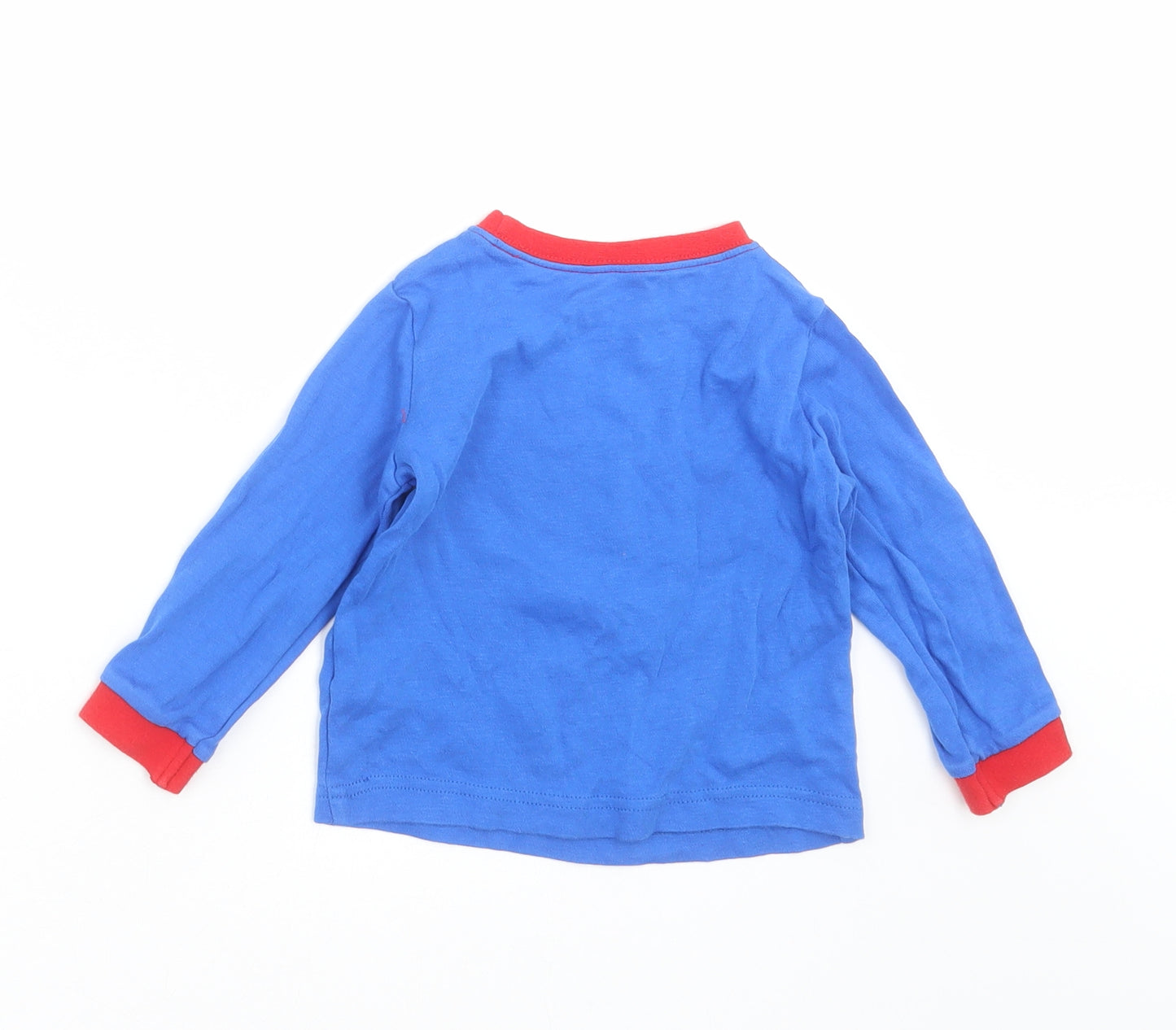 George Baby Blue   Basic T-Shirt Size 12-18 Months  - superman